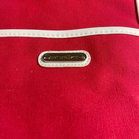 Naturalizer Red and White Tote Bag - Picture 2 of 4